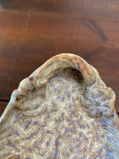 Handmade Pottery Serving Tray with Speckled Glaze, Unique Wedding Gift, Holiday Charcuterie, Sushi Tray