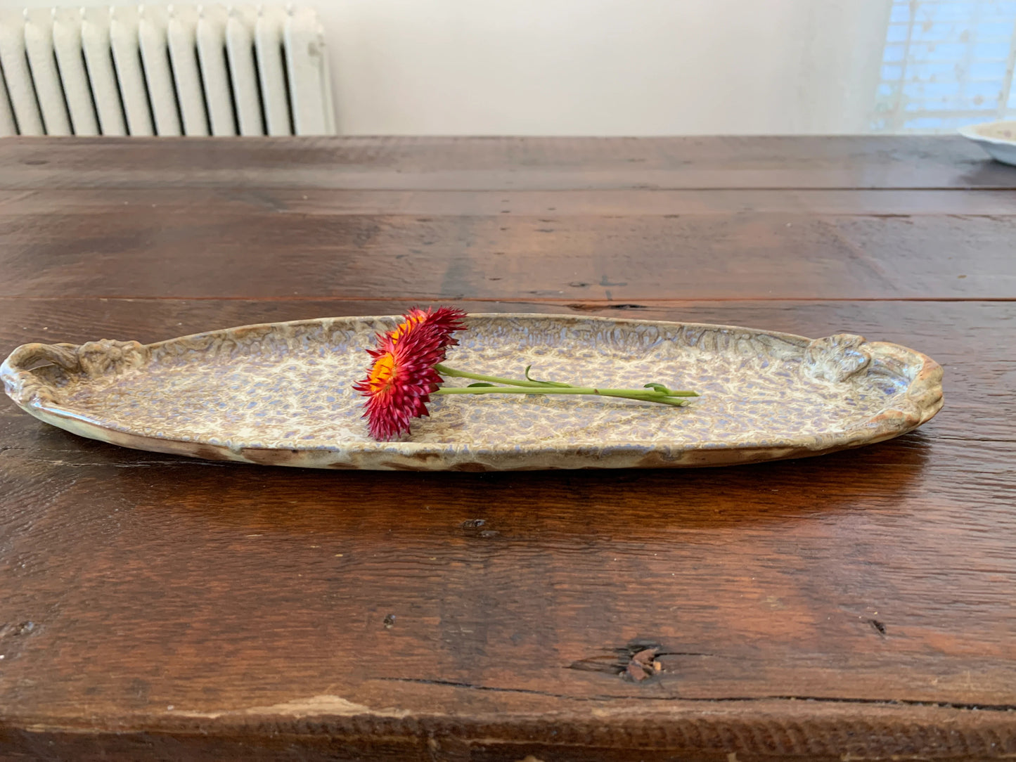 Handmade Ceramic Oval Serving Tray