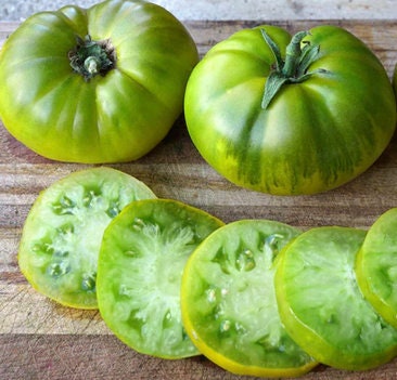 Evergreen Tomato seeds  - Untreated Heirloom Open Pollinated - and, yes, it is tasty!